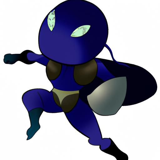 Hình minh họa nhân vật siêu anh hùng Blue Beetle