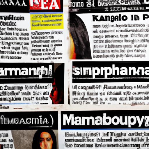 Newspaper headlines highlighting the controversies surrounding the Kamangyan shampoo video scandal.